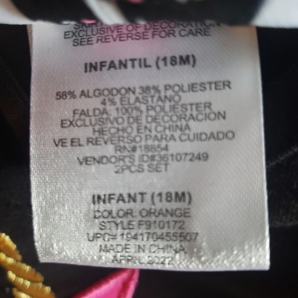 Counting Daises Black Cat Polka Dot Tutu Legging Set - Size 18M - Picture 10 of 12